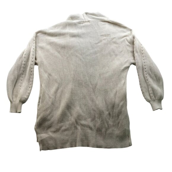 Universal Thread Womens Cardigan Sweater Medium Open Front Ivory Knit Casual - Picture 2 of 6